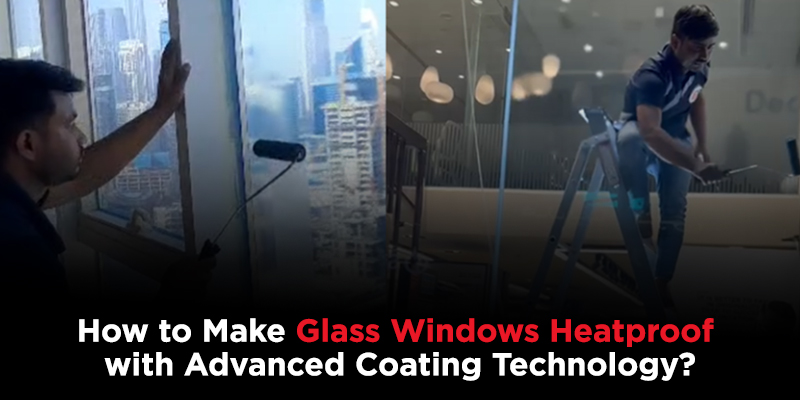 Glass window heatproof